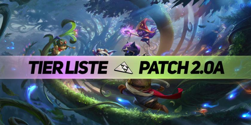 Patch 2.0a : la tier list des champions en soloQ